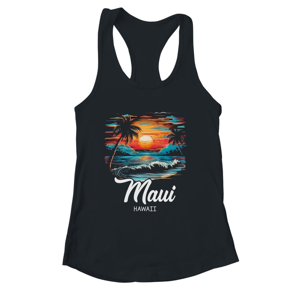 Family Vacation Retro Sunset Hawaii Maui Shirt & Tank Top | siriusteestore