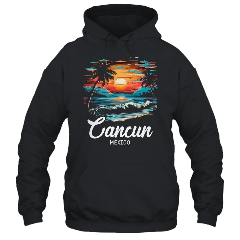 Family Vacation Retro Sunset Mexico Cancun Shirt & Tank Top | siriusteestore