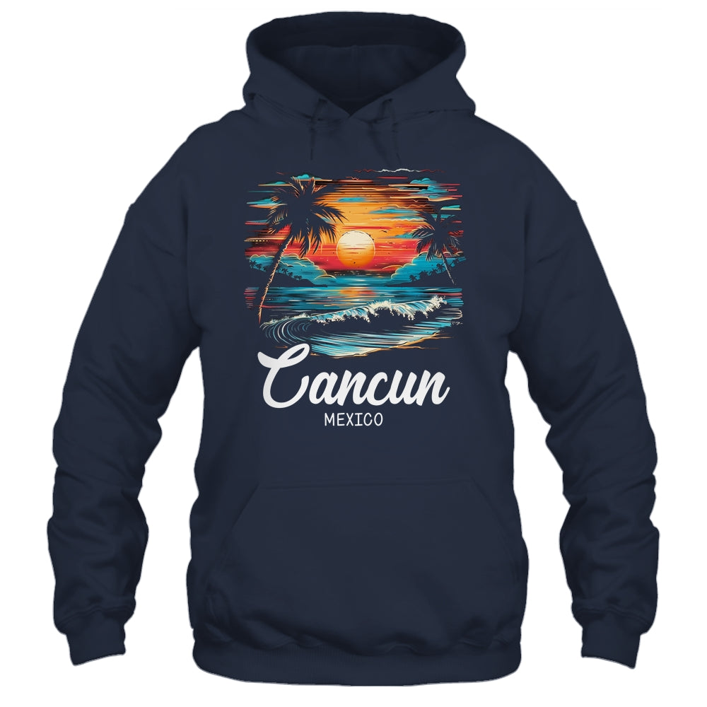 Family Vacation Retro Sunset Mexico Cancun Shirt & Tank Top | siriusteestore