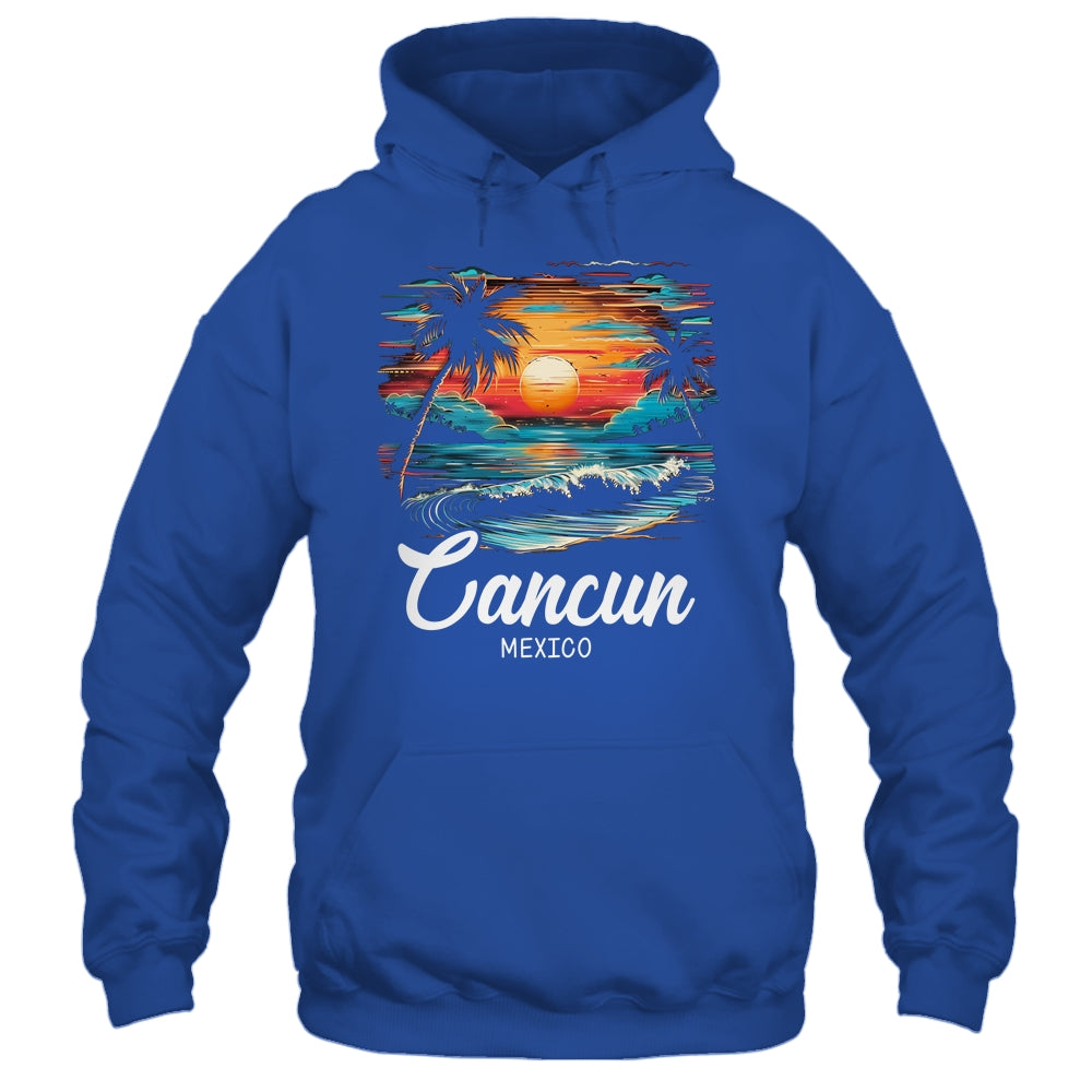Family Vacation Retro Sunset Mexico Cancun Shirt & Tank Top | siriusteestore