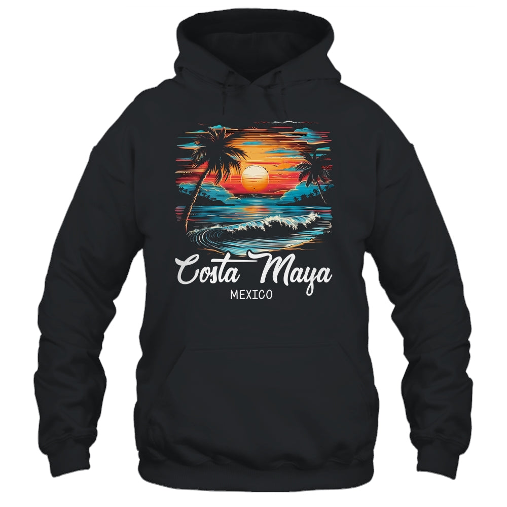 Family Vacation Retro Sunset Mexico Costa Maya Shirt & Tank Top | siriusteestore