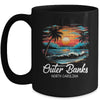 Family Vacation Retro Sunset North Carolina Outer Banks Mug | siriusteestore