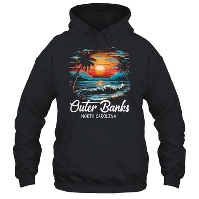 Family Vacation Retro Sunset North Carolina Outer Banks Shirt & Tank Top | siriusteestore