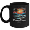 Family Vacation Retro Sunset Oregon Cannon Beach Mug | siriusteestore