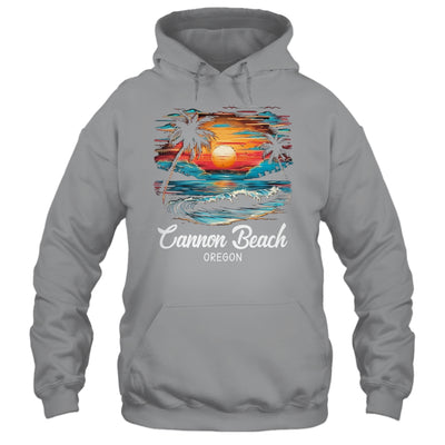 Family Vacation Retro Sunset Oregon Cannon Beach Shirt & Tank Top | siriusteestore