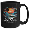 Family Vacation Retro Sunset Puerto Rico San Juan Mug | siriusteestore
