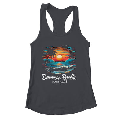 Family Vacation Retro Sunset Punta Cana Dominican Republic Shirt & Tank Top | siriusteestore