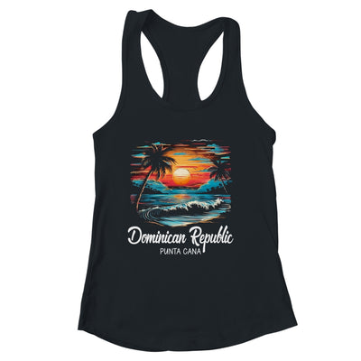 Family Vacation Retro Sunset Punta Cana Dominican Republic Shirt & Tank Top | siriusteestore
