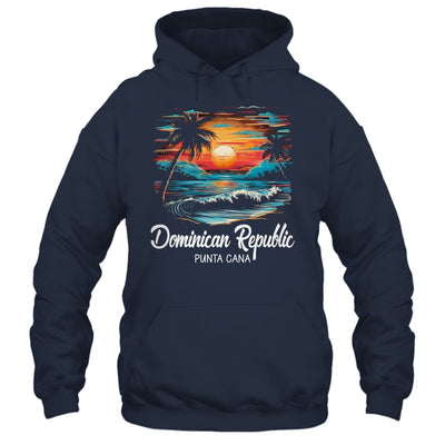 Family Vacation Retro Sunset Punta Cana Dominican Republic Shirt & Tank Top | siriusteestore