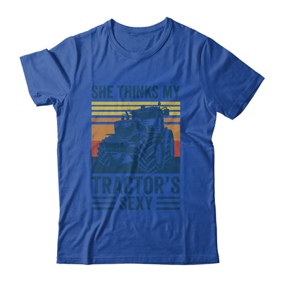 Farm Farming She Thinks My Tractors Sexy Men Funny Farmer Shirt & Hoodie | siriusteestore