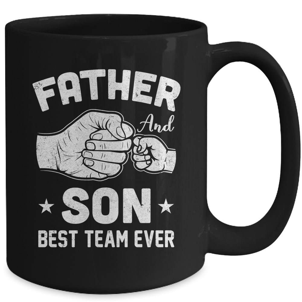 Father And Son Best Team Ever Sons Dad Matching Father's Day Mug | siriusteestore