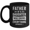 Father Daughter Knows Everything Funny Dad Fathers Day Mug | siriusteestore