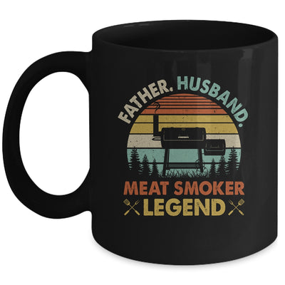 Father Husband Meat Smoker Legend Grilling Dad BBQ Smoking Mug | siriusteestore