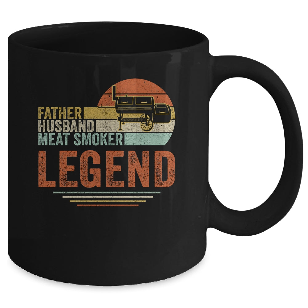 Father Husband Meat Smoker Legend Grilling Dad Meat Smoking Mug | siriusteestore