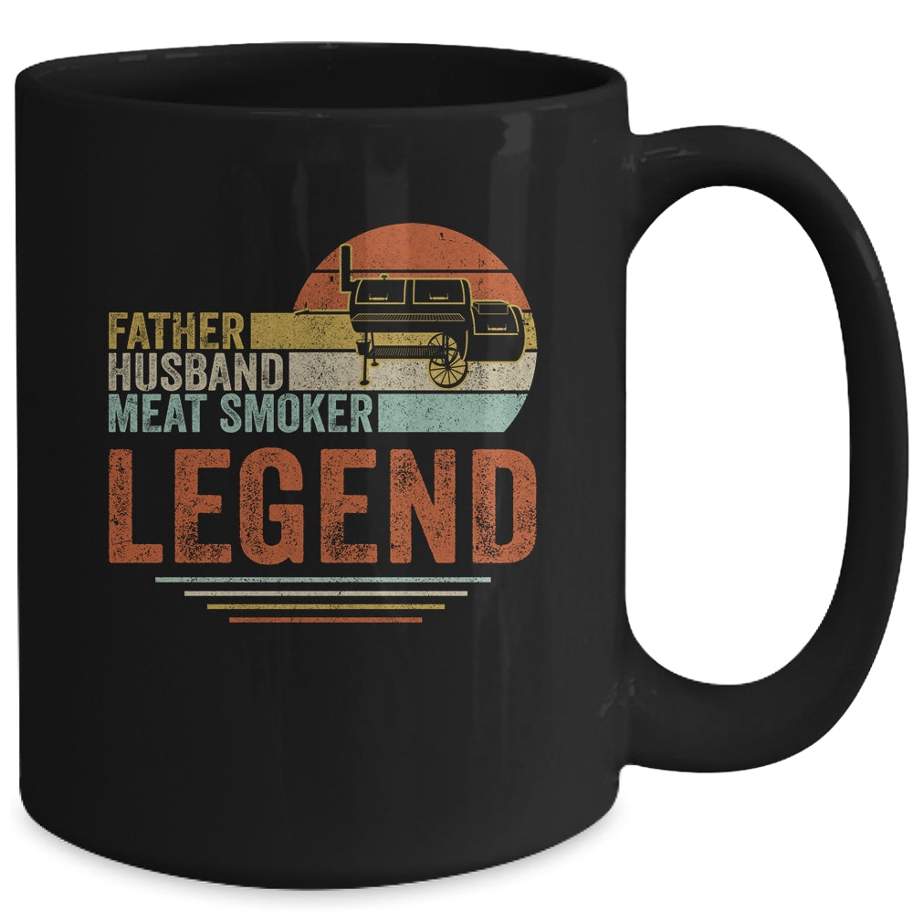 Father Husband Meat Smoker Legend Grilling Dad Meat Smoking Mug | siriusteestore
