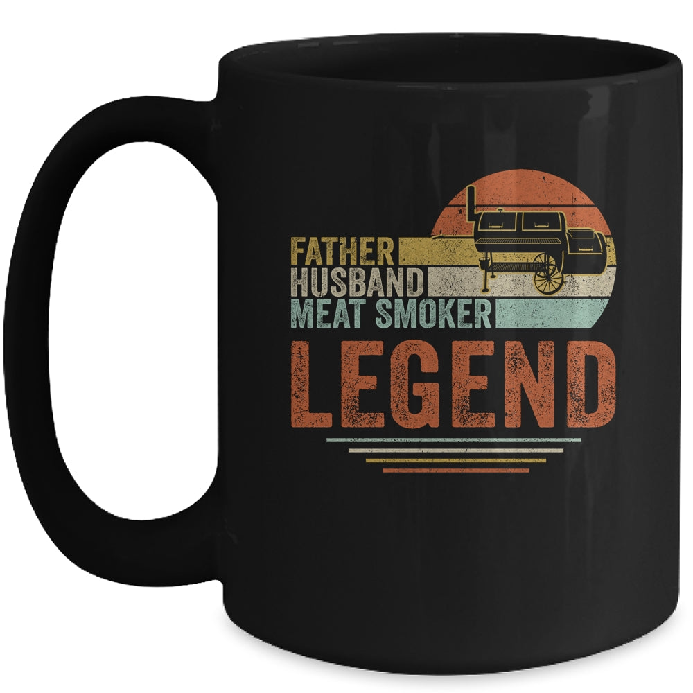Father Husband Meat Smoker Legend Grilling Dad Meat Smoking Mug | siriusteestore