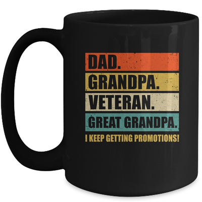 Fathers Day Dad Grandpa Veteran Great Grandpa From Grandkids Mug | siriusteestore