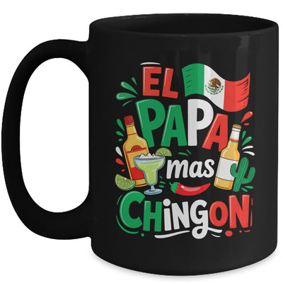 Fathers Day El Papa Mas Chingon Funny Mexican Dad Spanish Mug | siriusteestore