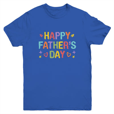 Fathers Day For Kids Boys Girls Happy Fathers Day Youth Shirt | siriusteestore