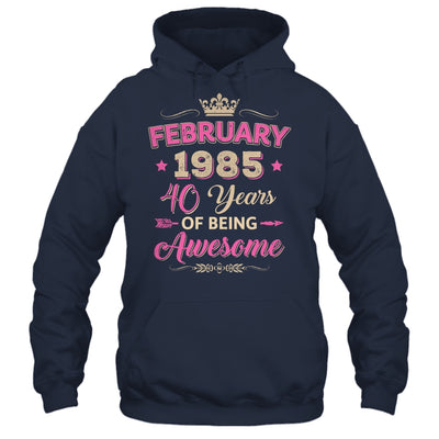 February 1985 40 Years Of Being Awesome Retro 40th Birthday Shirt & Tank Top | siriusteestore