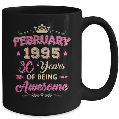 February 1995 30 Years Of Being Awesome Retro 30th Birthday Mug | siriusteestore