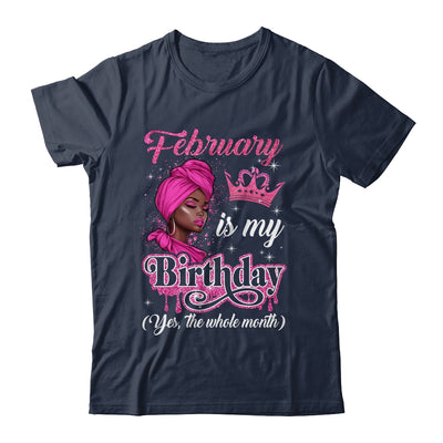 February Is My Birthday African Black Women Birthday Queen Shirt & Tank Top | siriusteestore