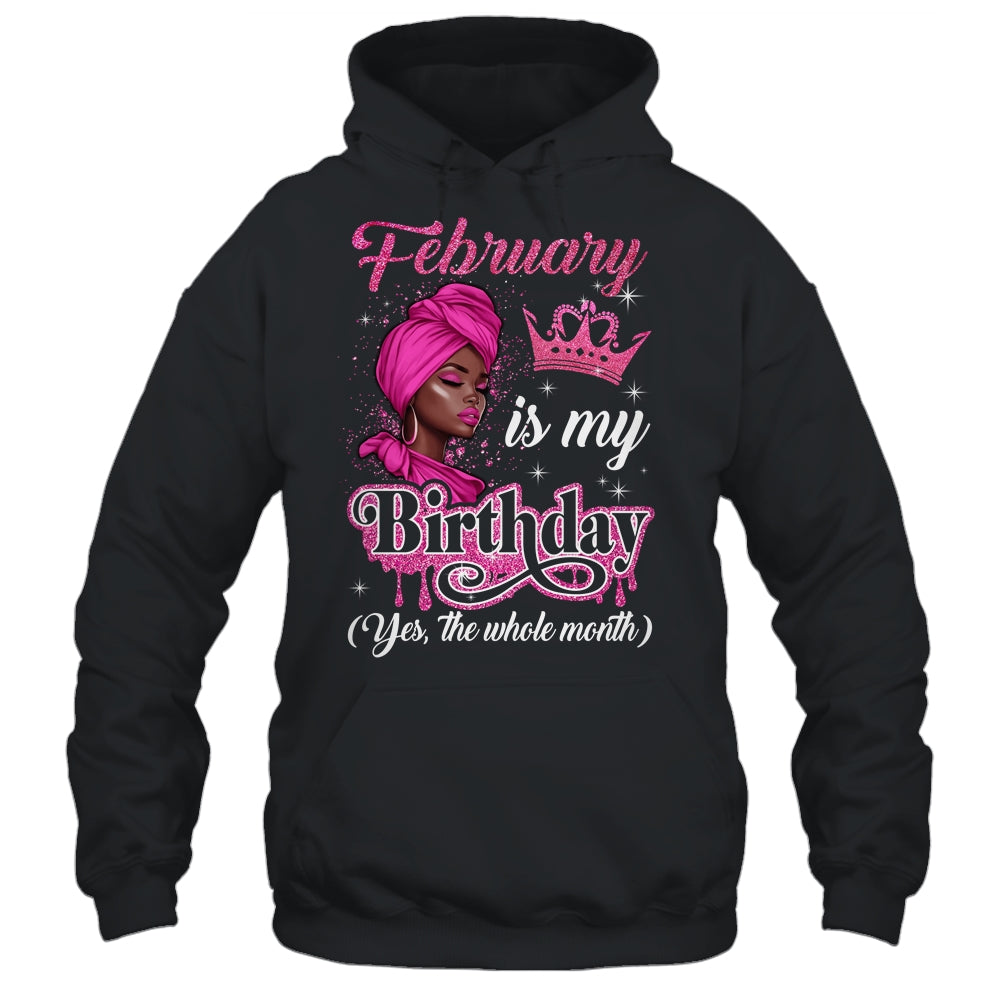 February Is My Birthday African Black Women Birthday Queen Shirt & Tank Top | siriusteestore