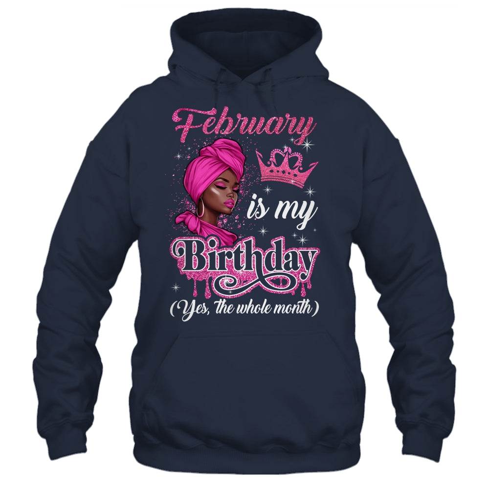 February Is My Birthday African Black Women Birthday Queen Shirt & Tank Top | siriusteestore