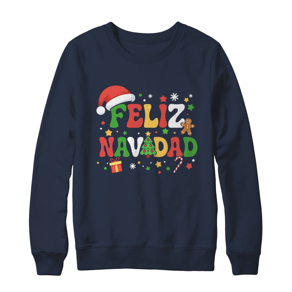 Feliz Navidad Cute Spanish Mexican Christmas Matching Family Shirt & Sweatshirt | siriusteestore