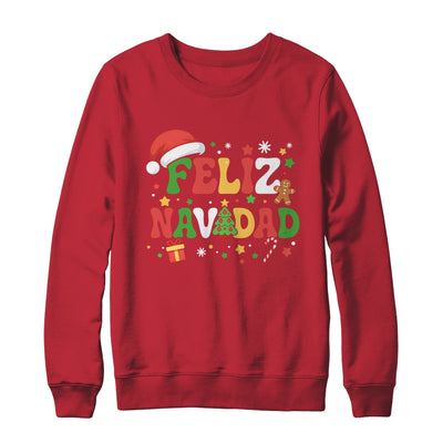 Feliz Navidad Cute Spanish Mexican Christmas Matching Family Shirt & Sweatshirt | siriusteestore