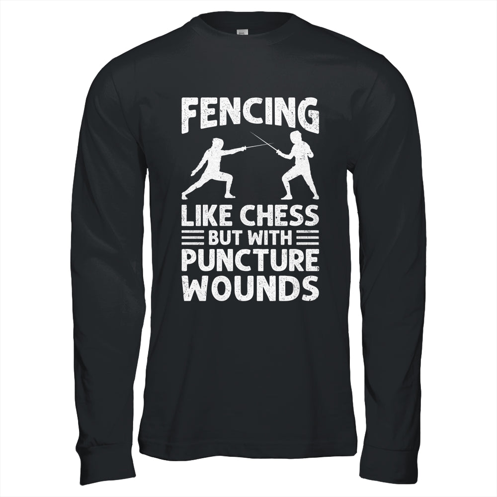 Fencing Like Chess Design For Men Women Fencer Fencing Sport Shirt & Hoodie | siriusteestore