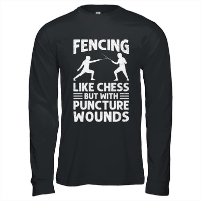 Fencing Like Chess Design For Men Women Fencer Fencing Sport Shirt & Hoodie | siriusteestore
