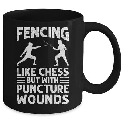 Fencing Like Chess Design For Men Women Fencer Fencing Sport Mug | siriusteestore