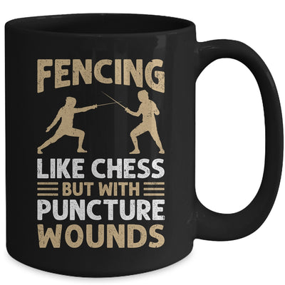 Fencing Like Chess Design For Men Women Fencing Fencer Sport Mug | siriusteestore