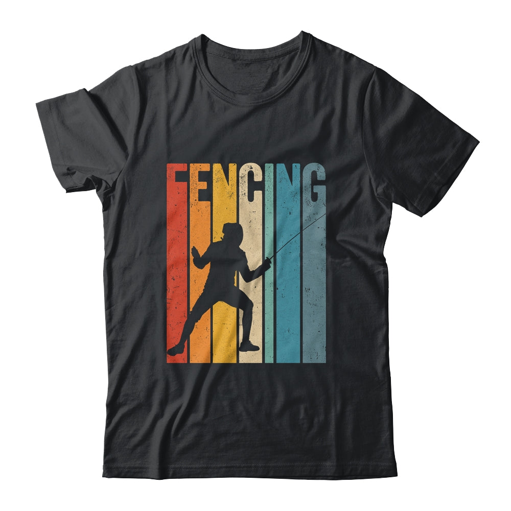 Fencing Vintage Design Art For Men Women Fencer Sports Shirt & Hoodie | siriusteestore