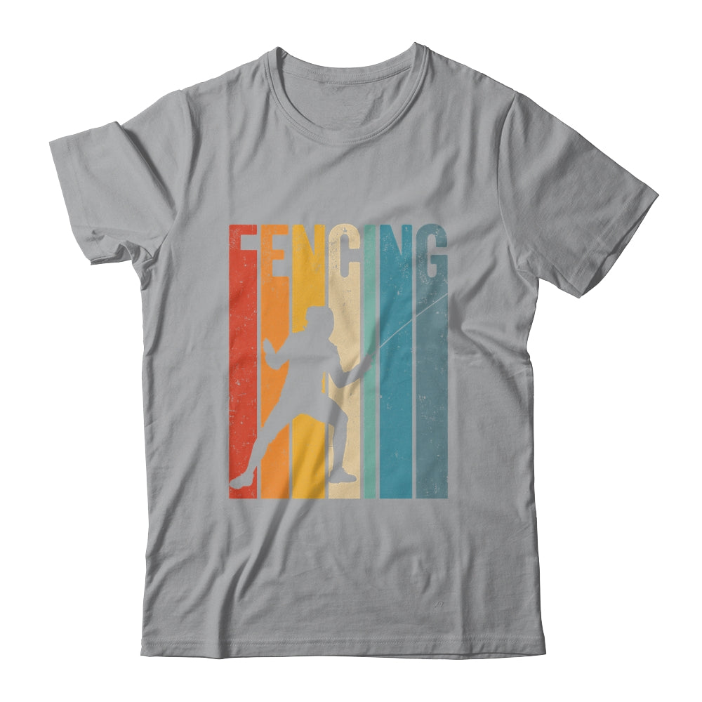 Fencing Vintage Design Art For Men Women Fencer Sports Shirt & Hoodie | siriusteestore