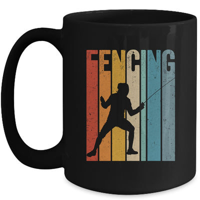 Fencing Vintage Design Art For Men Women Fencer Sports Mug | siriusteestore