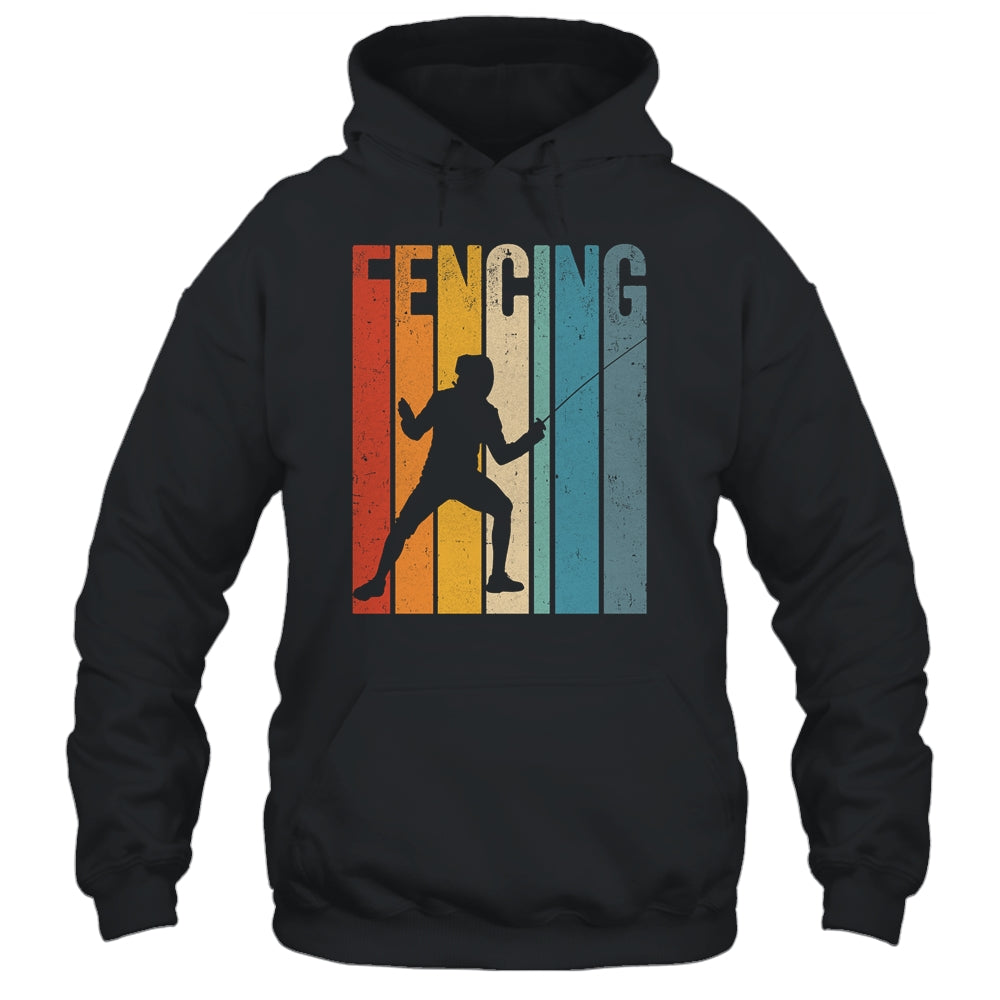 Fencing Vintage Design Art For Men Women Fencer Sports Shirt & Hoodie | siriusteestore