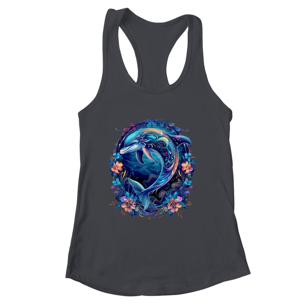 Festive Charming Cute Dolphin Lover Artwork Men Women Kids Shirt & Tank Top | siriusteestore