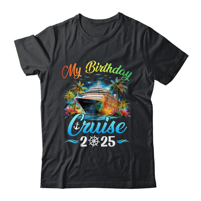 Festive My Birthday Cruise Ship Party 2025 Men Women Kids Shirt & Tank Top | siriusteestore