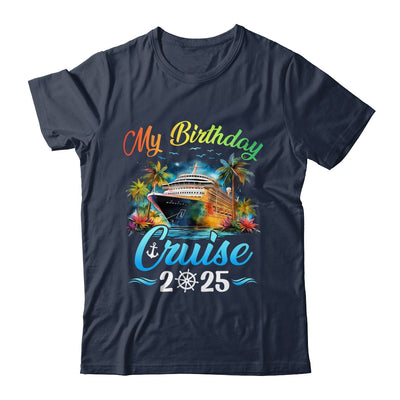 Festive My Birthday Cruise Ship Party 2025 Men Women Kids Shirt & Tank Top | siriusteestore