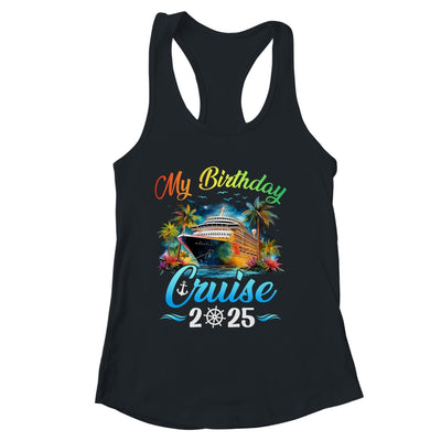 Festive My Birthday Cruise Ship Party 2025 Men Women Kids Shirt & Tank Top | siriusteestore