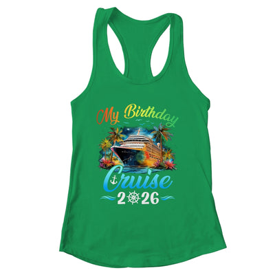 Festive My Birthday Cruise Ship Party 2026 Men Women Kids Shirt & Tank Top | siriusteestore