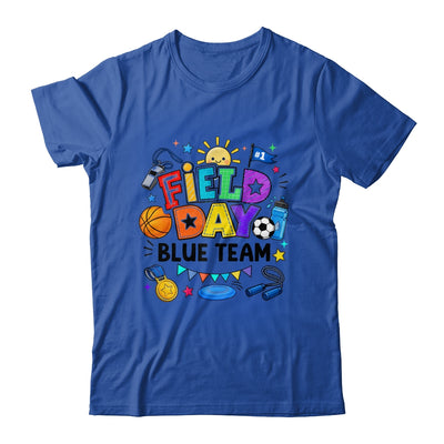 Field Day Blue Team Funny For Kids Teacher Field Day Games Shirt & Hoodie | siriusteestore