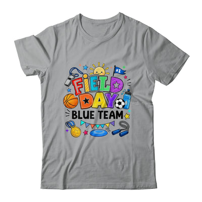 Field Day Blue Team Funny For Kids Teacher Field Day Games Shirt & Hoodie | siriusteestore