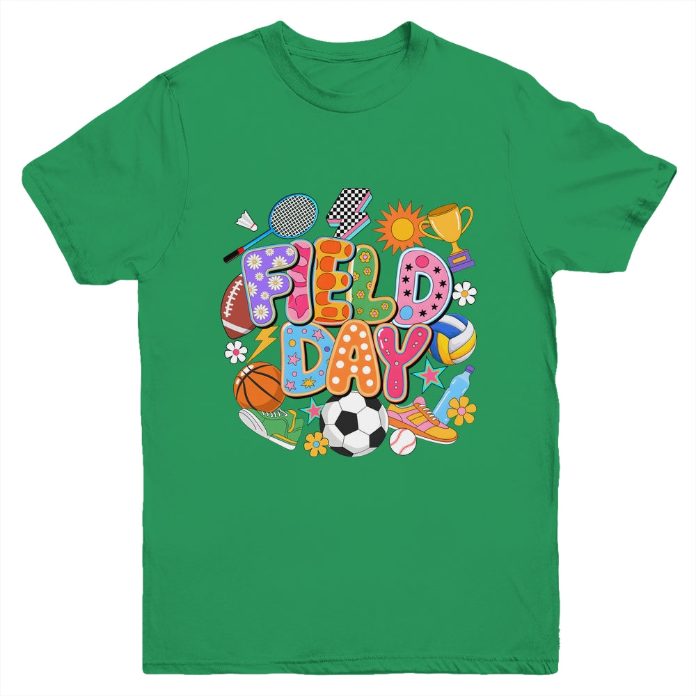 Field Day Fun Day Let The Games Begin Teacher Kids Trip Youth Shirt | siriusteestore