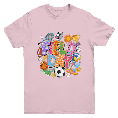 Field Day Fun Day Let The Games Begin Teacher Kids Trip Youth Shirt | siriusteestore