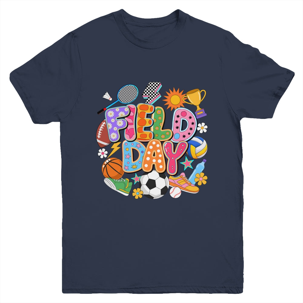 Field Day Fun Day Let The Games Begin Teacher Kids Trip Youth Shirt | siriusteestore