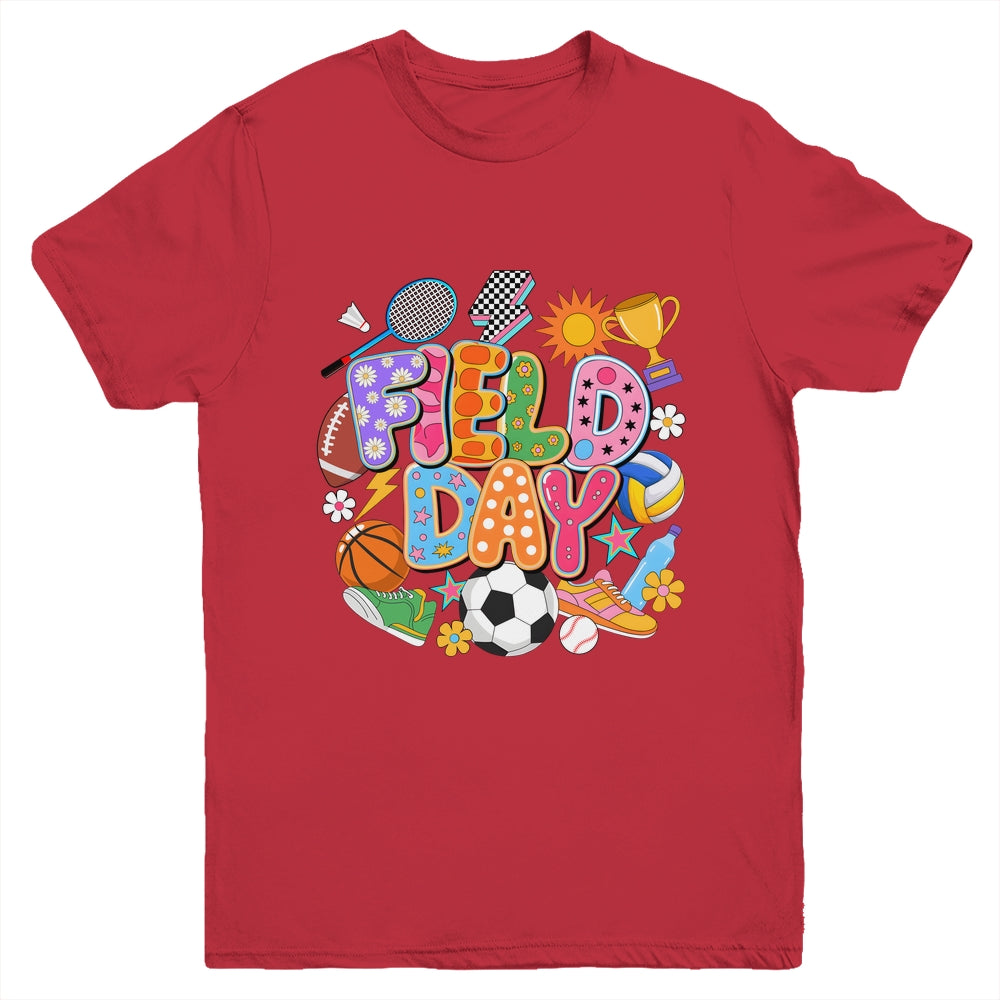 Field Day Fun Day Let The Games Begin Teacher Kids Trip Youth Shirt | siriusteestore