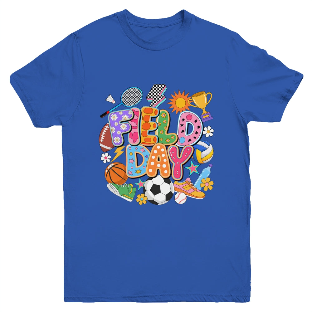 Field Day Fun Day Let The Games Begin Teacher Kids Trip Youth Shirt | siriusteestore